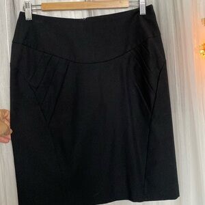 Yoana Baraschi by Anthropologie black short skirt! Pleats, classic, office. Sz 6